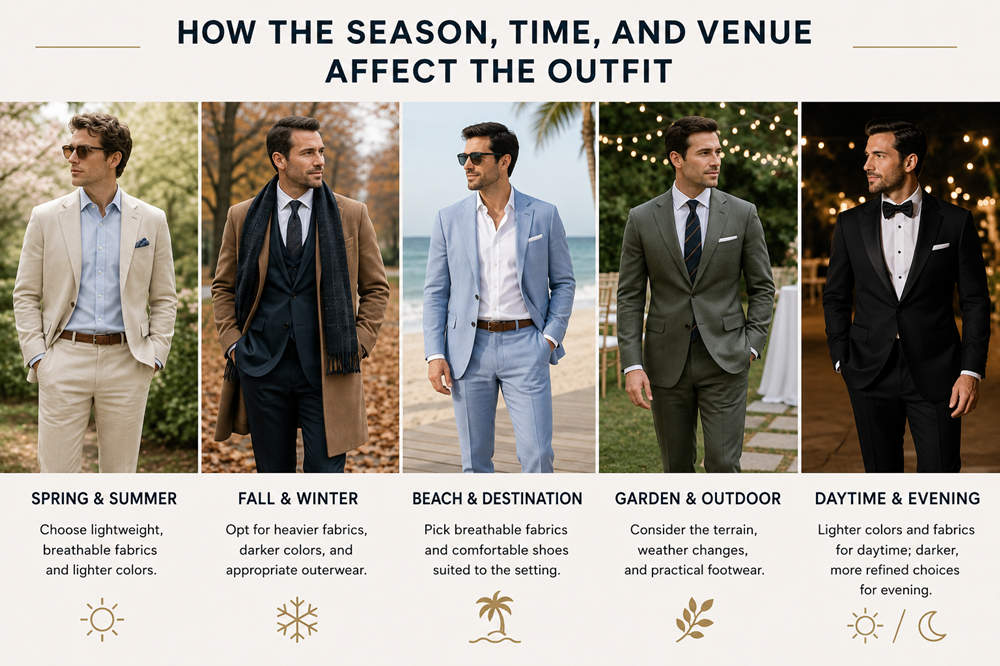 How the Season, Time, and Venue Affect the Outfit