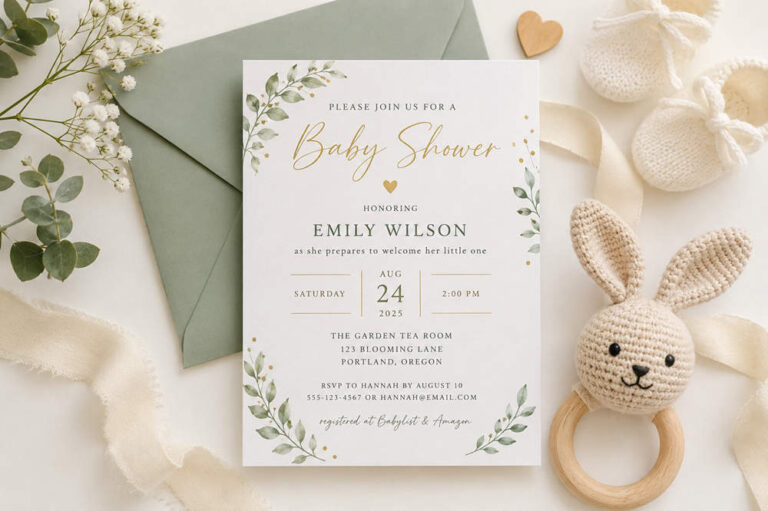 Baby shower invitation wording