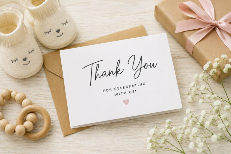 Baby shower thank you wording