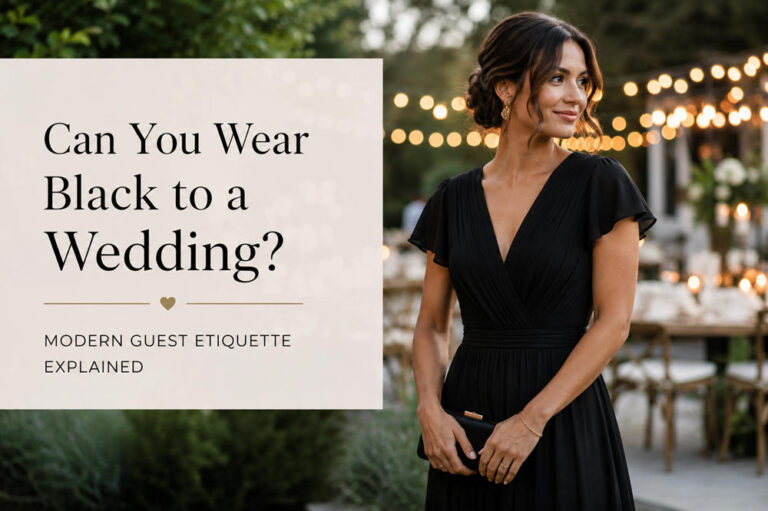 Can i wear black to a wedding