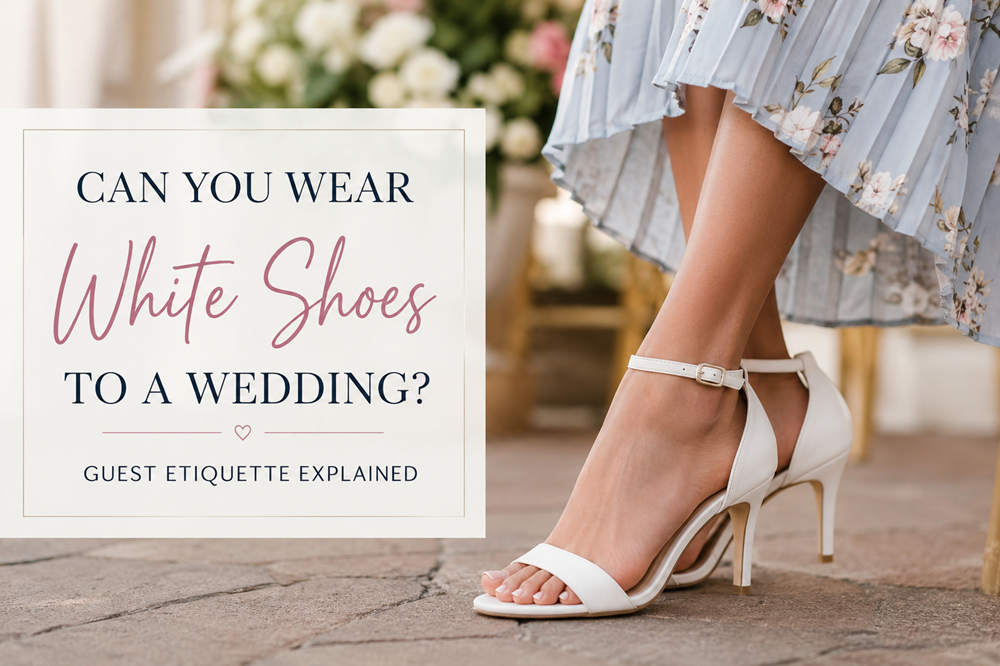 Can you wear white shoes to a wedding