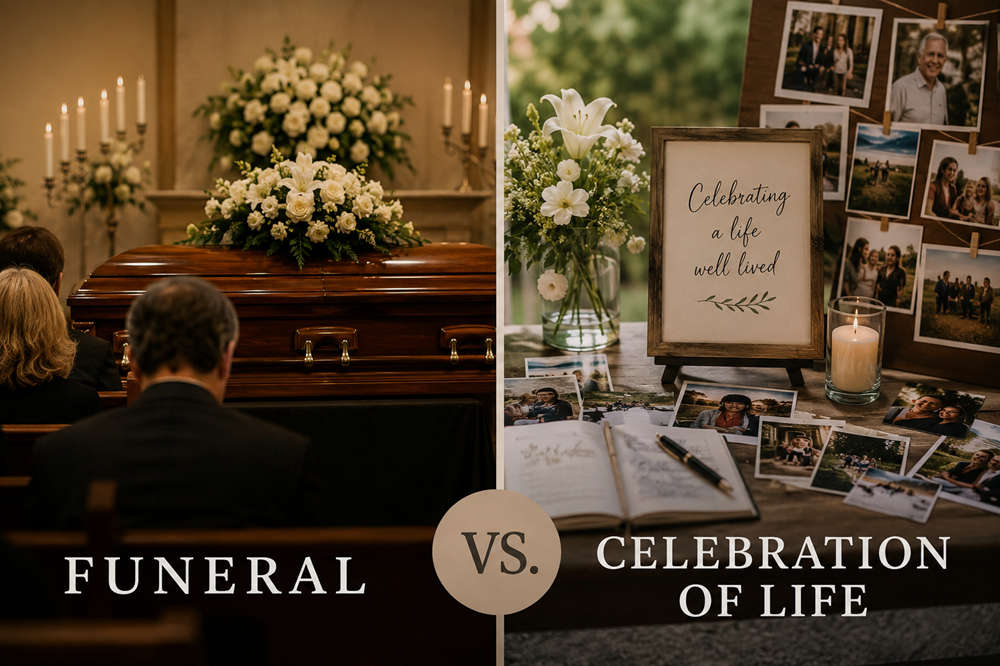 Celebration of life vs funeral