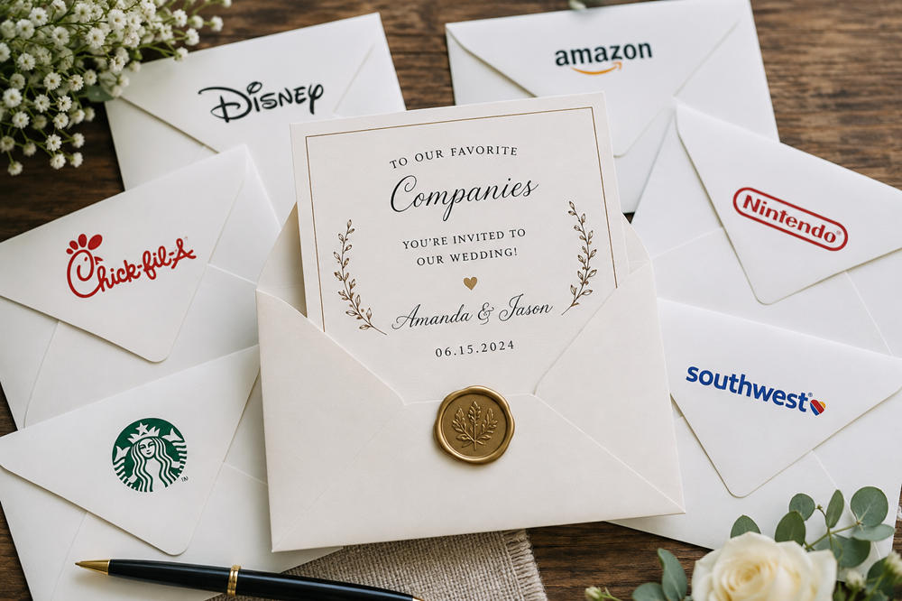 Companies to send wedding invites to