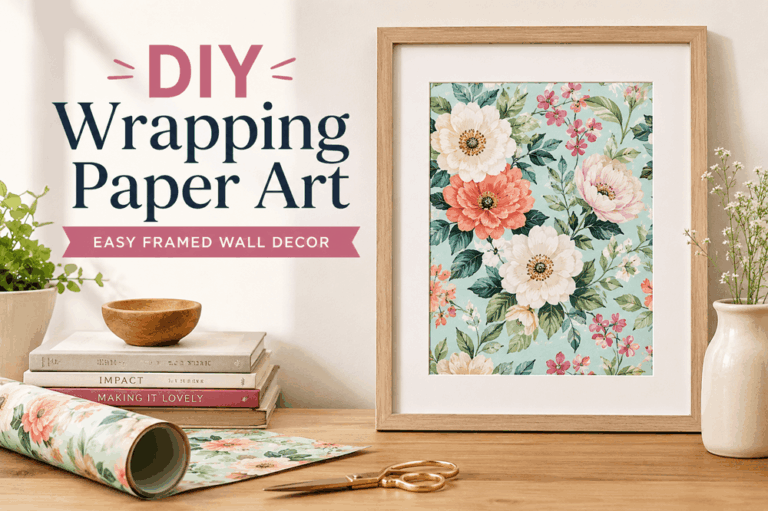 Diy wrapping paper art