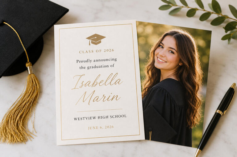 High school graduation announcement wording