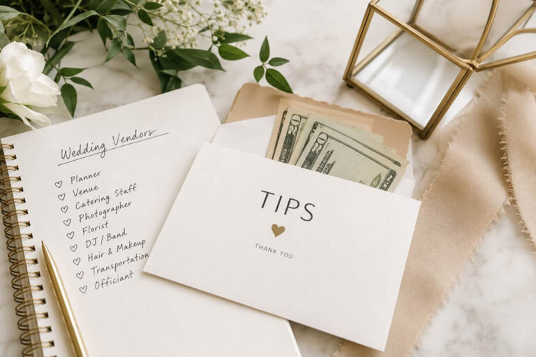 How much to tip wedding vendors
