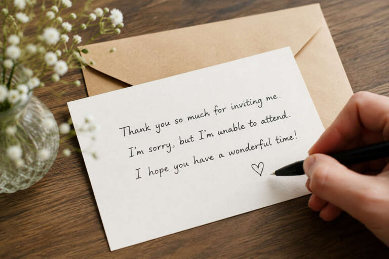 How to politely decline an invitation