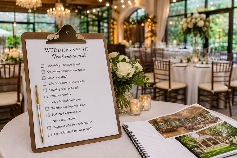 Questions to ask wedding venue