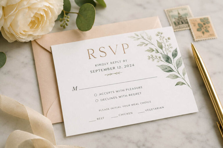 Rsvp meaning in invitation card