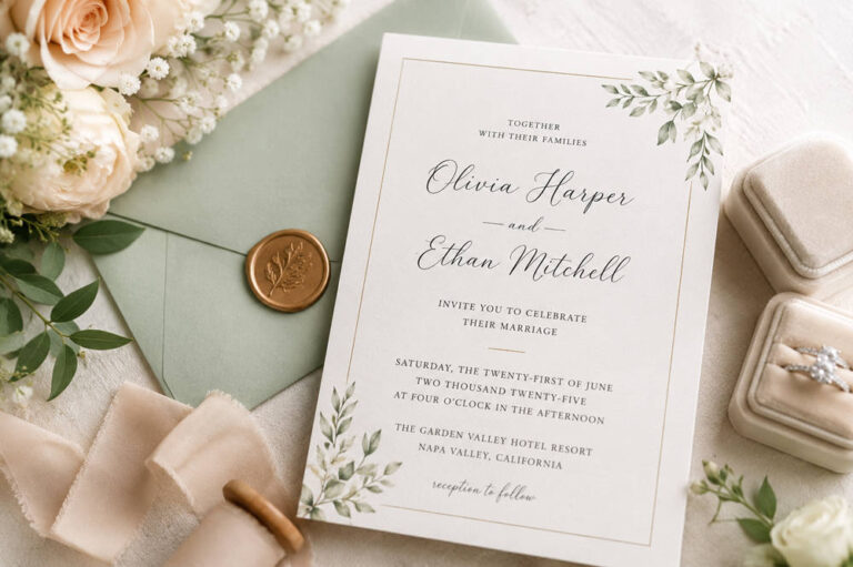 Whose name goes first on a wedding invitation