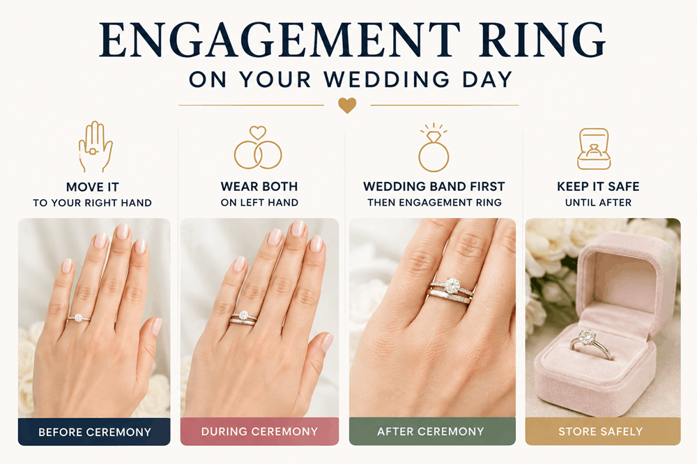 Do You Wear Your Engagement Ring on Your Wedding Day