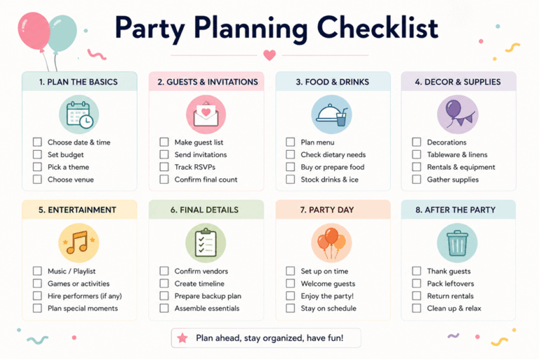 Party Planning Checklist