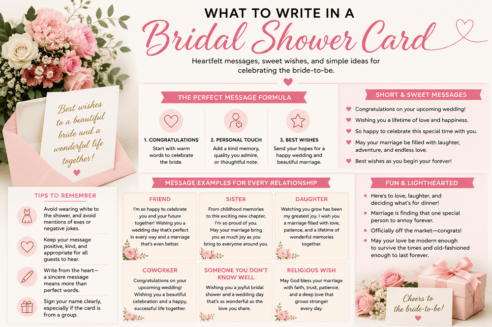 What to Write in a Bridal Shower Card