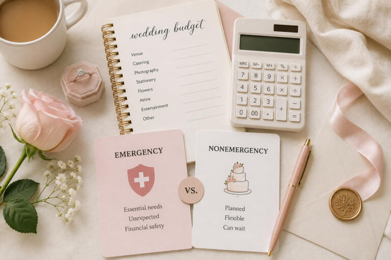 Contrast the difference between a financial emergency and nonemergency